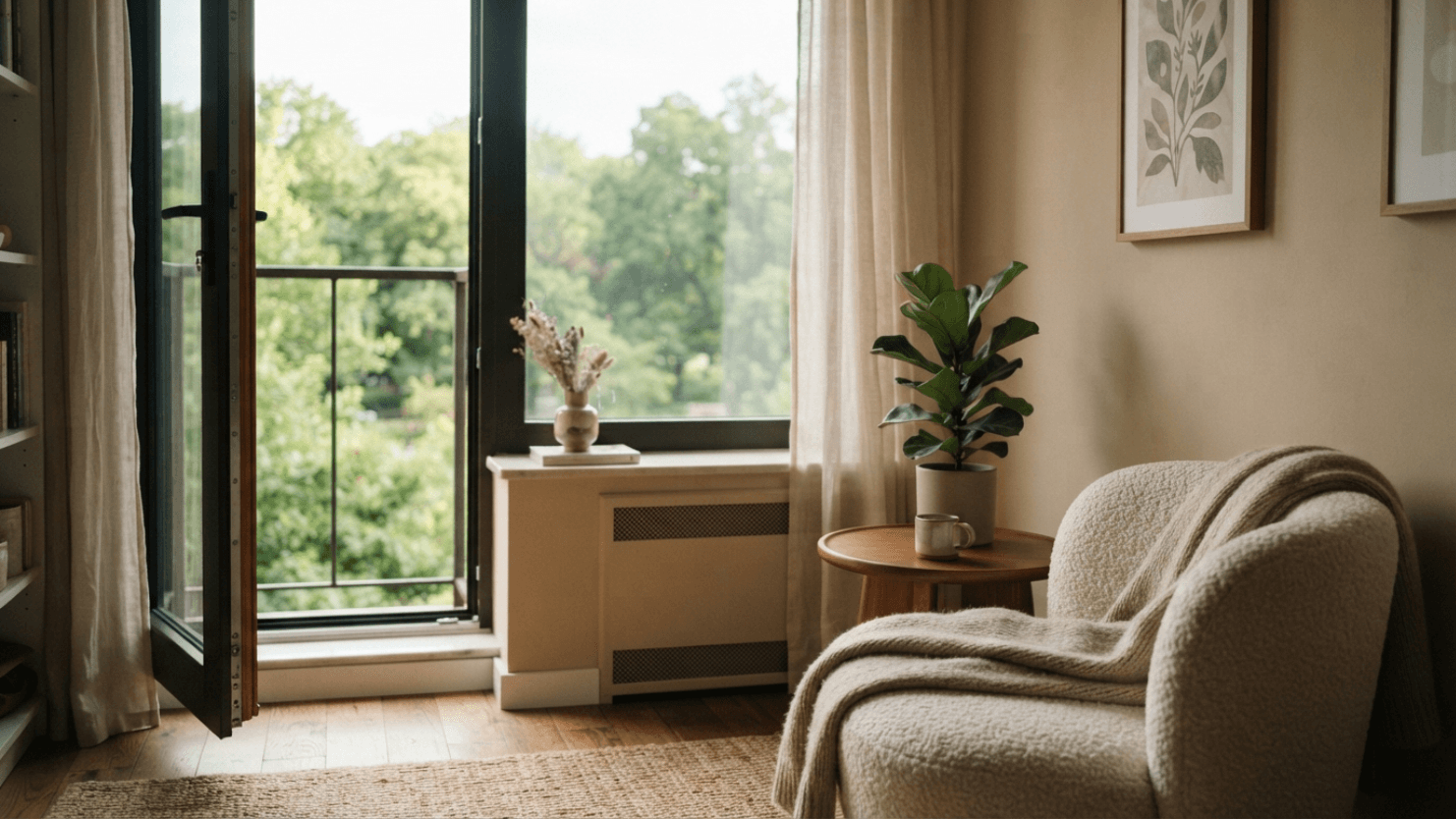 departamento con vista a un parque en CDMX